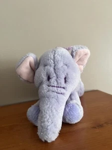 Disney Store 8" Heffalump Lumpy Mini Bean Bag Pooh Soft Plush Purple Elephant - Picture 1 of 6