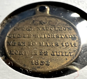 F. C. J. Napoleon Duke of Reichstadt Born 1811 Died 1832 Token Medalette / C121