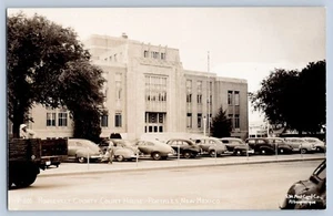 Foto postal real de Portales Nuevo México casi nueva Roosevelt Court House RPPC 1930-50 - Imagen 1 de 2