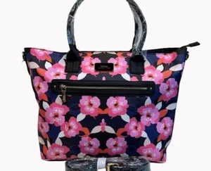 Bolso de Mano Trina Turk Floral de Cuero Vegano con Correa Bandolera Cierre de Cremallera - Imagen 1 de 9