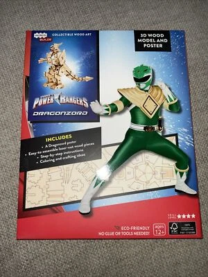 Power Rangers: DRAGONZORD BUILD MODELO DE MADERA 3D (Edición Limitada LootCrate) ¡RARO! Foto 1 de 2