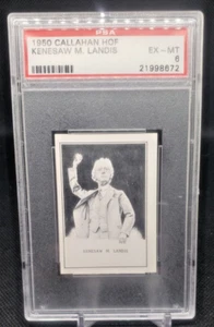 1950 Callahan Hall of Fame Kenesaw Landis PSA EX-MT 6 (JBC1619) - Picture 1 of 2