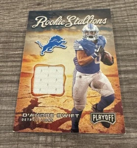 2020 Playoffs Stallions D’Andre Swift #RS-9 RC Patch LIONS EAGLES - Picture 1 of 2