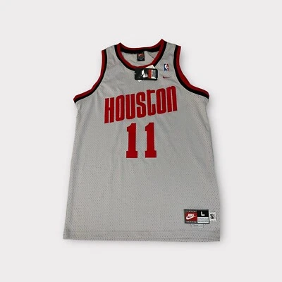 Camiseta deportiva gris rara Nike Houston Rockets Rewind Yao Ming para hombre talla L grande Foto 1 de 4