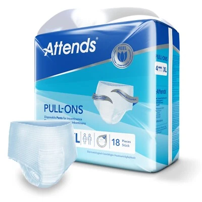 Attends Pull Ons Adult Incontinence Pants Number 4 - Extra Large - 1 x Pack 18 - Image 1 of 3
