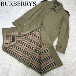 BURBERRYS ZR special order Bal collar coat Nova Check Authentic Men's 80s 90s - Picture 1 of 17