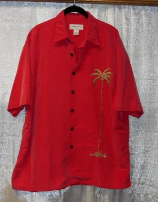 Men's L PARADISE COLLECTION by Cezani Hawaiian embroidered short sleeve shirt - Image 1 of 4