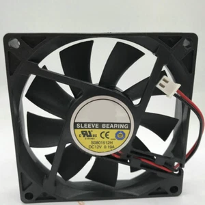 For GLOBE FAN S0801512H DC12V 0.19A 80*80*15mm Silent Cooling Fan 2pin - Picture 1 of 3
