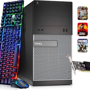 Dell MT Gaming PC Desktop Intel i5-2nd 16GB 1TB SSD NVIDIA GTX 1660s Windows 11 - Picture 1 of 7