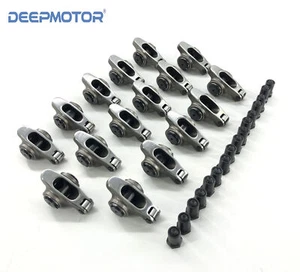 Brazos basculantes de rodillo de acero inoxidable para Chevy SBC 350 relación 1,6 juego de 7/16"" + tuercas - Imagen 1 de 3