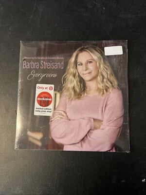 Barbra Streisand Evergreens Baby Pink 2 LP Vinyl Exclusive New Sealed Gatefold - Image 1 of 4