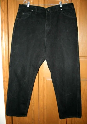 VTG Men's Jeans Black Denim WRANGLER 42 X 32 NM USA - Image 1 of 4