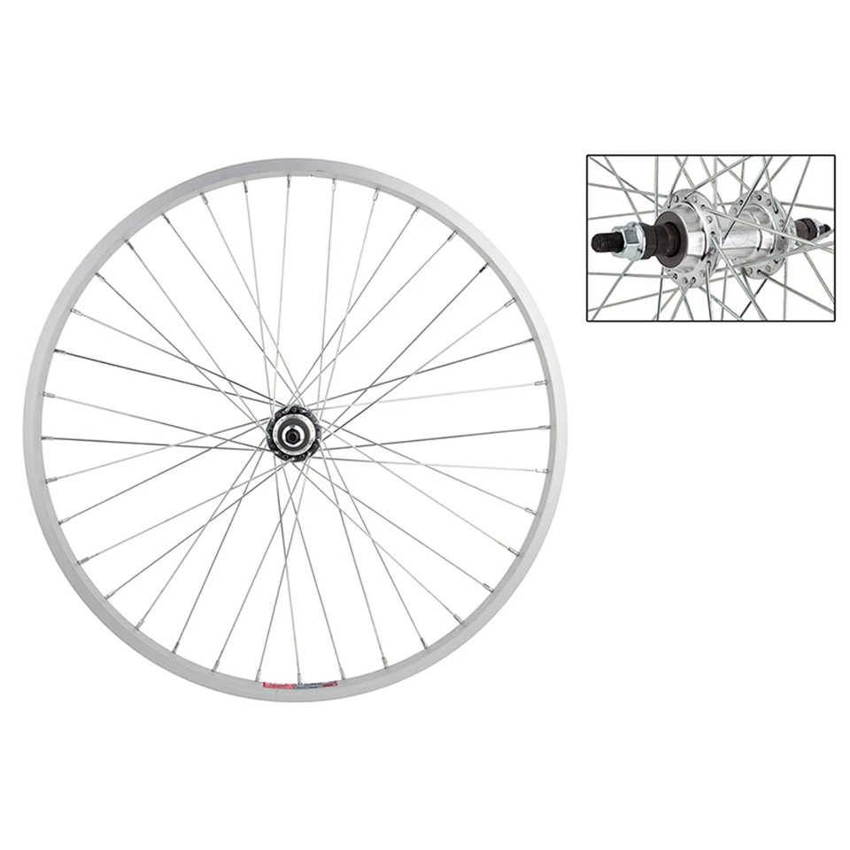 Wheel Master Alloy 24in Rear Bike Wheel Silver 36h 5-7 Speed Bolt-On 135mm - Image 1 of 1
