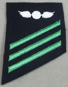 US Navy Striker Rate E-3 Aviation Electrician's Mate On Wool - Bild 1 von 1
