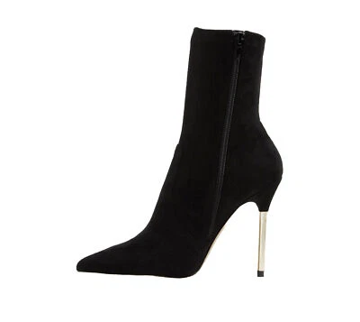 ALDO Botín Gamuza Negro Talla 7 - Poco Uso Foto 1 de 3