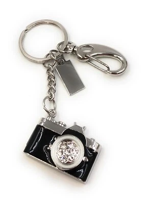 Macchina fotografica elegante nera cristalli divertente chiavetta USB capacità div - Immagine 1 di 2