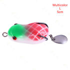 Rubber Frog Fishing Lures With balance weight Spoon Floating Artificial B-qk