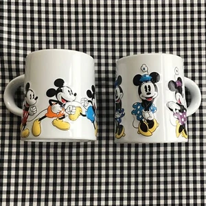 Disney Theme Parks 3D Raised Art - Minnie & Mickey Mouse Coffee Mug Set 16oz - Picture 1 of 21