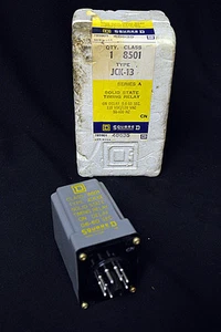 SQUARE D JCK-13 CLASS 8501 SERIES A SOLID STATE TIMING RELAY 110 VDC / 120 VAC - Picture 1 of 3