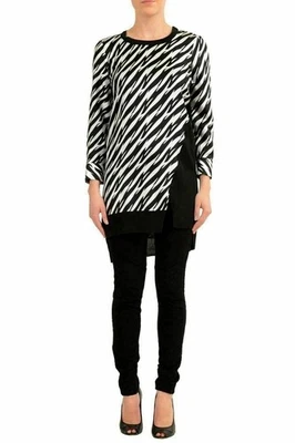 Blusa túnica para mujer Dsquared2 100 % seda multicolor EE. UU. XS IT 38 Foto 1 de 4