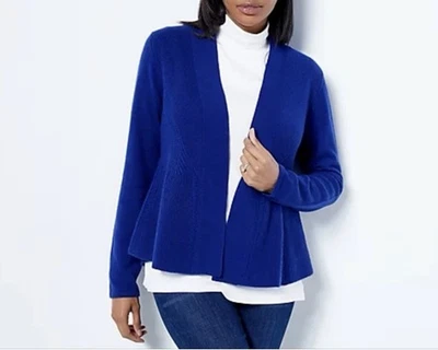 Cárdigan de cachemir para mujer Isaac Mizrahi talla L Foto 1 de 4