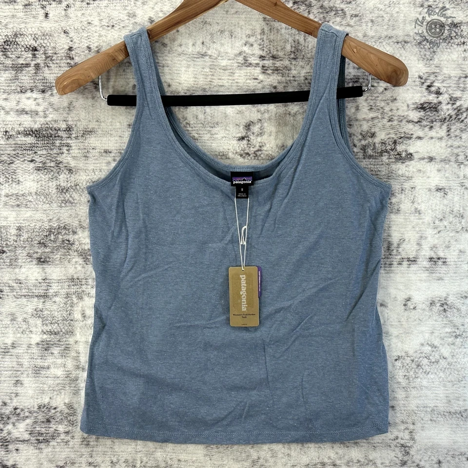 Patagonia Women’s Trail Harbor Tank Top Light Plume Grey Medium With Tag's.