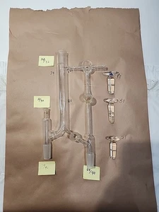 Cabezal de destilación al vacío de reflujo variable de vidrio KONTES 29/42, 24/40, 10/30 - Imagen 1 de 10