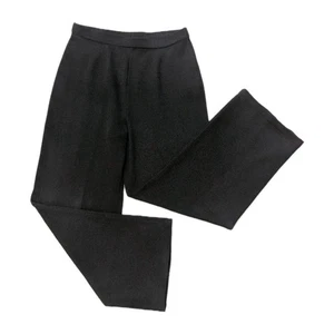 St John Collection Pull On Wool Pants Women’s 14 Black Santana Knit Classic  - Picture 1 of 14
