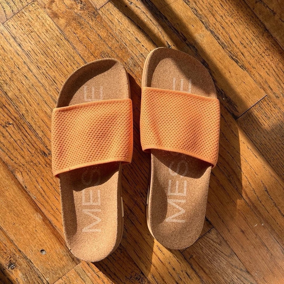 Slides laranja Message. Feminino tamanho 38 (7,5). - Imagem 1 de 4