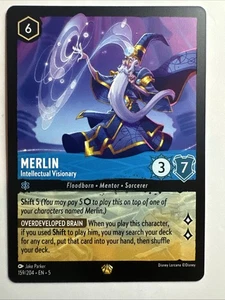 Merlin - Intellectual Visionary 159/204 Shimmering Skies Regular Lorcana NM - Picture 1 of 12