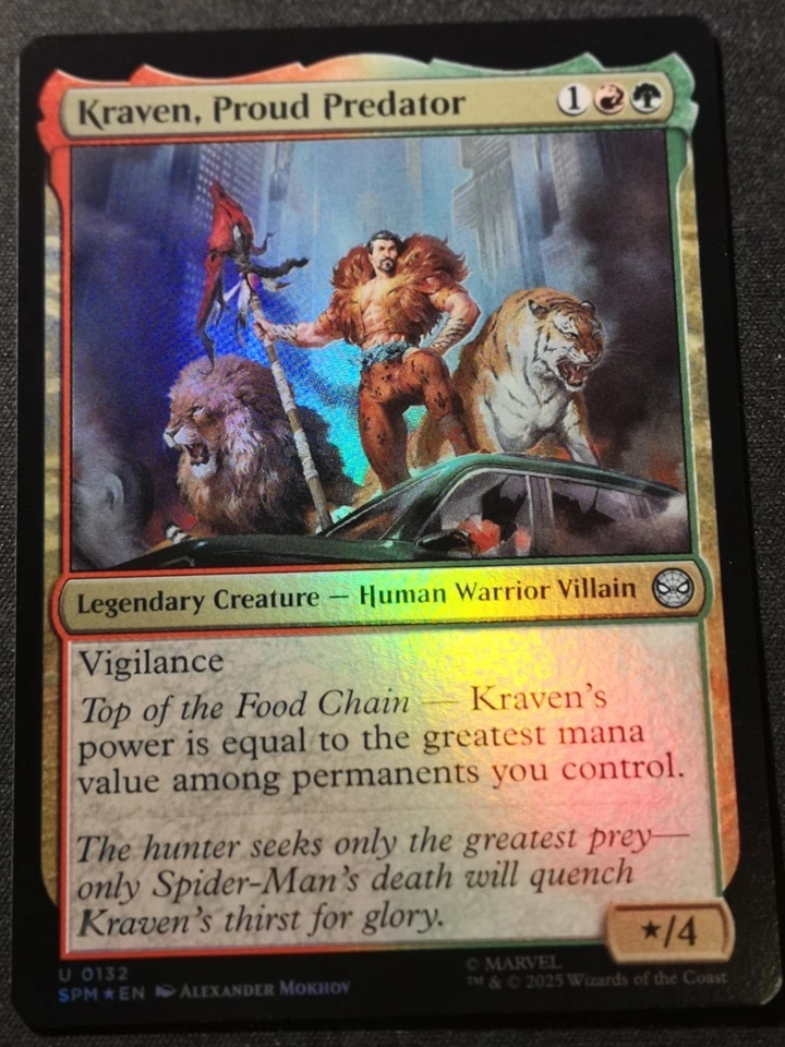 Kraven, Proud Predator - Foil - SPM - MTG - EN - NM - 0132 - Image 1 of 1