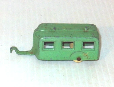 Remolque cámper remolcado vintage Tootsietoy Tootsie años 1930-40 neumáticos blancos Foto 1 de 4