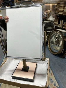 Antique Art Deco Metal Counter Mirror - Picture 1 of 9