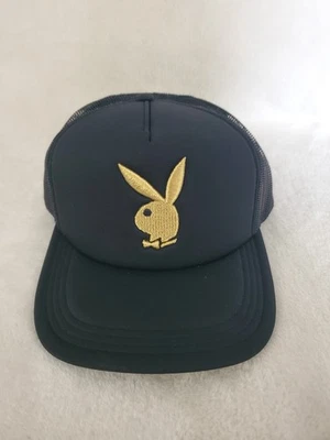 PLAYBOY GOLD RUSH ESPUMA CAMIONERO SNAPBACK HOMBRE UNISEX ADULTO SOMBRERO NEGRO DORADO NUEVO Foto 1 de 4