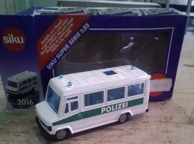 🚓 RARO Siku 1:55 Super Serie Art 2016 Police Mini Van Mercedes | RARE Police Mi - Immagine 1 di 4