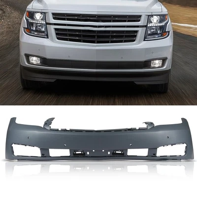 Primered Front Bumper Cover Fits 2015-2020 Chevy Suburban/Tahoe W/ Park Assist Foto 1 de 4