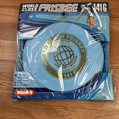Disco volador Wham-O World Class 141G azul claro 1978 vintage NUEVO en paquete Foto 1 de 4