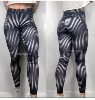 Ivy Park Kaleidoscope Black & White Full Length Leggings Large - Image 1 of 4