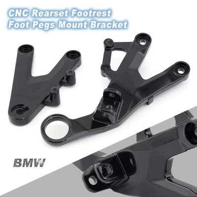 Juego trasero CNC reposapiés estriberas soporte de montaje para BMW S1000RR HP4 1000 2012-2014 Foto 1 de 4