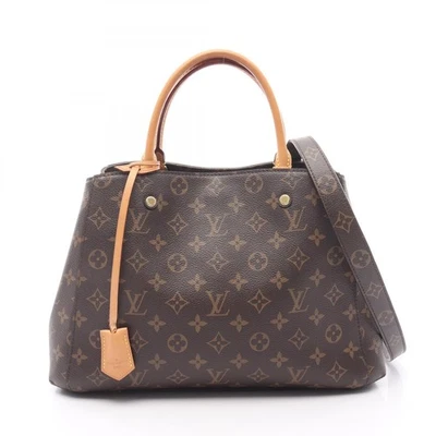 Bolso de Mano LOUIS VUITTON Montaigne MM Hombro M41056 Monograma Cuero Marrón Foto 1 de 4