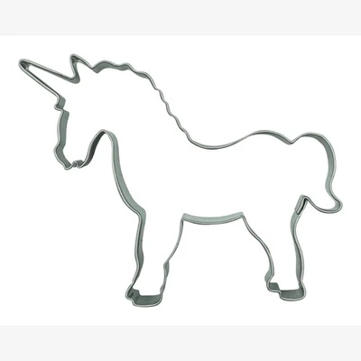 Ausstecher Einhorn 7cm Plätzchen-Ausstechform Lebkuchen Unicorn Pferd Keksform - Bild 1 von 4