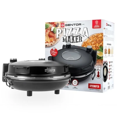 Pizzaofen elektrisch 1200W mit Timer Pizzamaker Sichtfenster Backofen Lahmacun - Bild 1 von 4