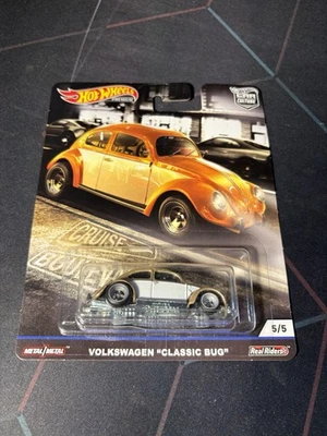 Hot Wheels Premium Cruise Boulevard VOLKSWAGEN CLASSIC BUG Metal Real Riders Foto 1 de 4
