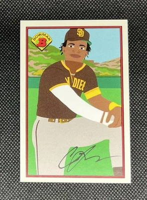 CJ Abrams 1989 Bowman x Keith Shore San Diego Padres - Image 1 of 2