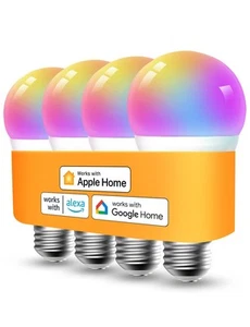 Smart Bulbs Works with Apple HomeKit, Color Changing Smart Light Bulbs Compat... - Picture 1 of 8
