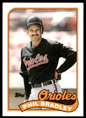 1989 Topps Traded #13T  Phil Bradley      Baltimore Orioles - Image 1 of 2