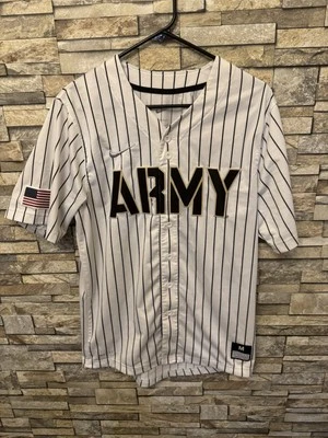 Nike Army Black Knights Nike Pinstripe Full-Button Official NCAA Baseball Jersey - Image 1 of 4