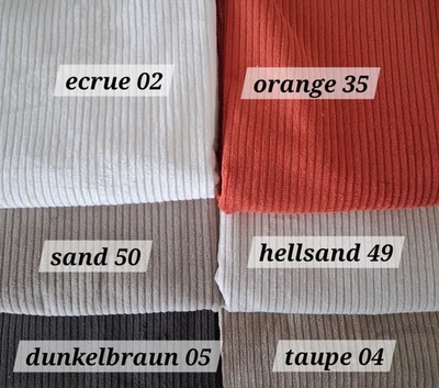 Öko-Tex Breitcord 100 % Baumwolle  50 x 142 cm vorgewaschen - Bild 1 von 4