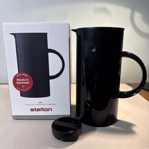Stelton Vacuum Thermal Carafe Pitcher 0.5L Erik Magnussen Denmark Black 8" Tall - Picture 1 of 13