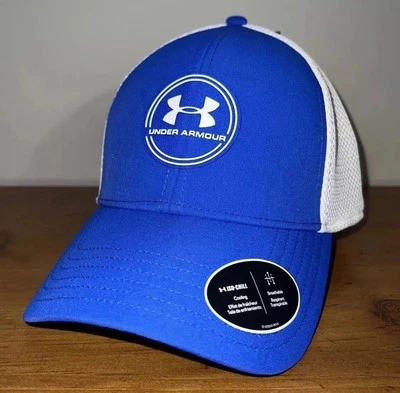Gorra de golf Under Armour Iso-Chill Driver de malla sombrero azul real blanco talla M/L nueva con etiquetas Foto 1 de 4